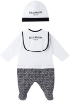 Balmain Baby Black & White Three-Piece Set
