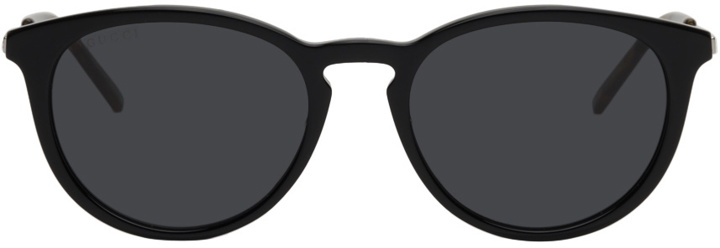 Photo: Gucci Black Oval Sunglasses