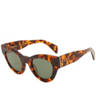 KAMO Women's Stella Sunglasses in Tortoise/Green