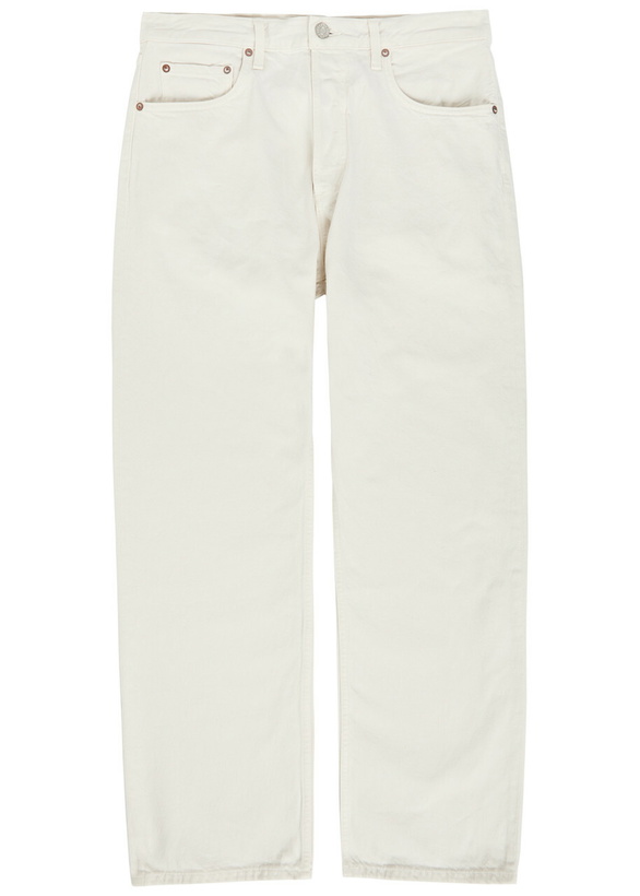 Photo: Agolde Magnus Straight-leg Jeans White