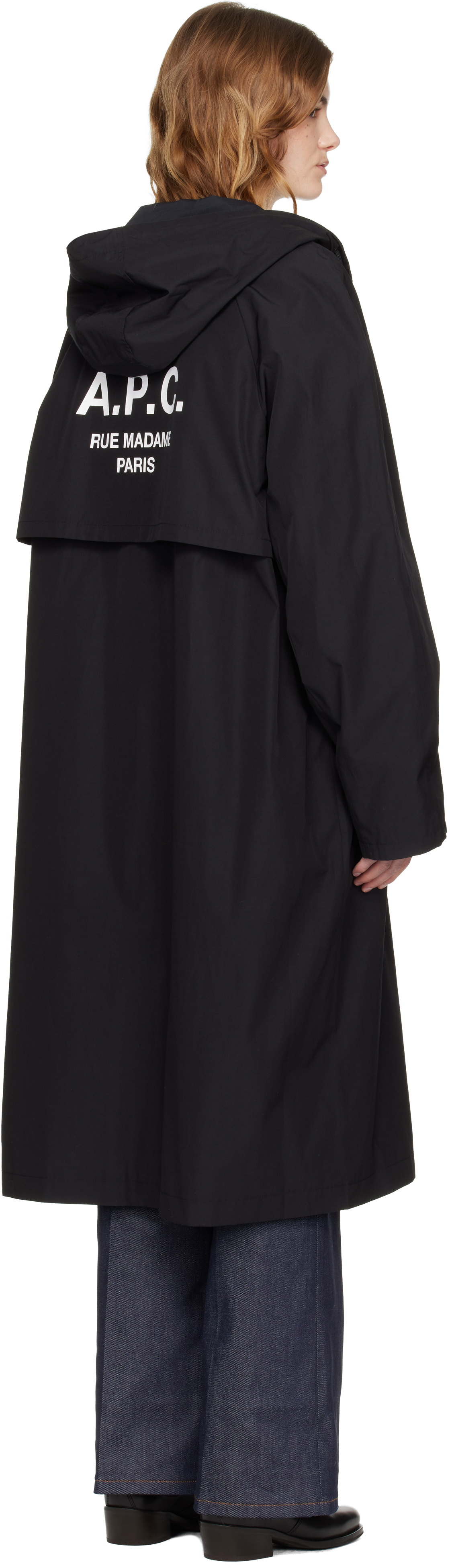 A.P.C. Black Long Parka