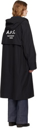A.P.C. Black Long Parka