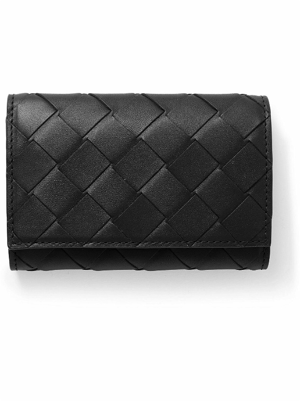 Photo: Bottega Veneta - Intrecciato Leather Key Pouch - Black