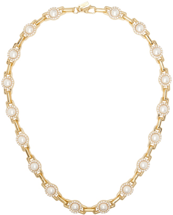 Photo: Hatton Labs SSENSE Exclusive Gold Pearl Romeo Link Necklace