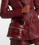 Gucci GG embossed leather vanity bag