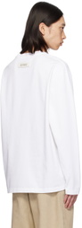 Róhe White Oversized Long Sleeve T-Shirt