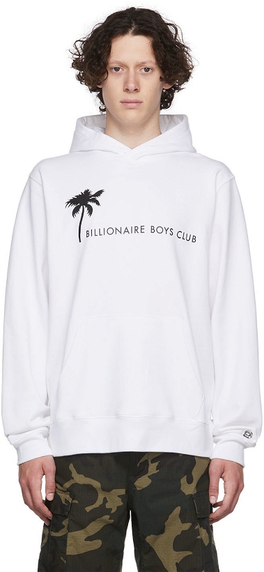 Photo: Billionaire Boys Club White Printed Hoodie