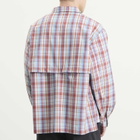 Snow Peak Men's Fade Check Breezy Shirt in Red