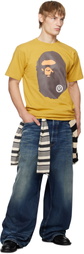 BAPE Yellow Big Ape Head T-shirt