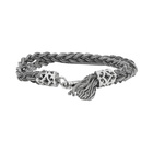 Emanuele Bicocchi Silver Double Braided Bracelet