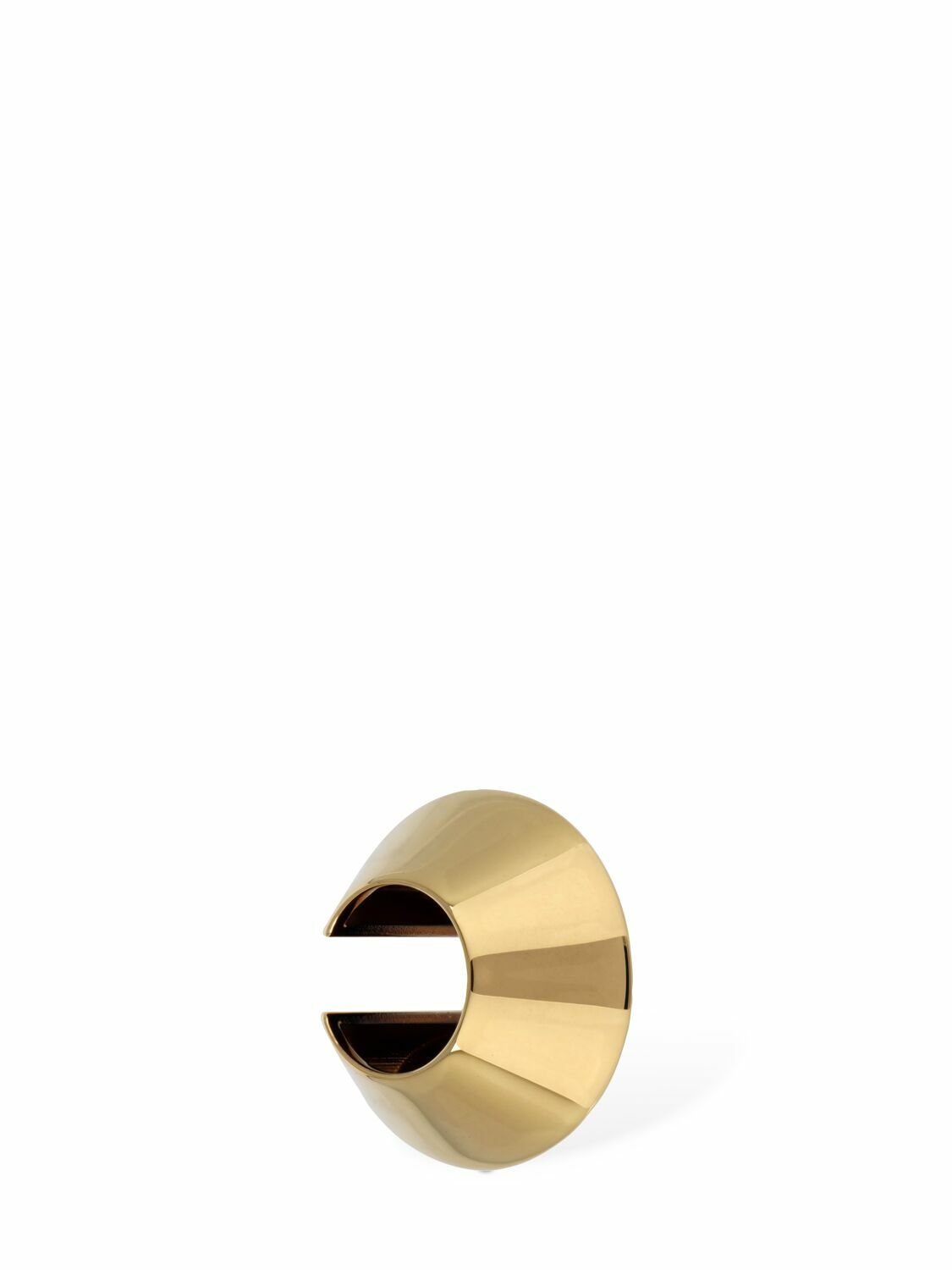 ALEXANDER MCQUEEN - Hexagonal Brass Mono Ear Cuff Alexander McQueen