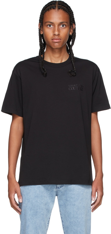 Photo: Versace Jeans Couture Black Tape Logo T-Shirt