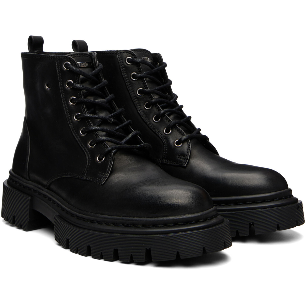 Staud Black Henry Combat Boots