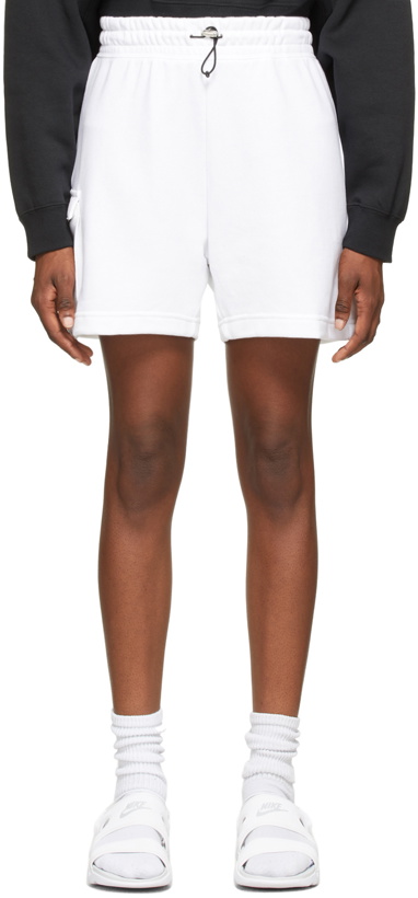 Photo: Nike White Swoosh NSW Shorts