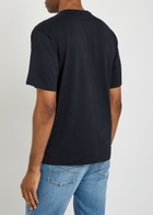 Dolce & Gabbana Logo-appliquéd Cotton T-shirt Navy