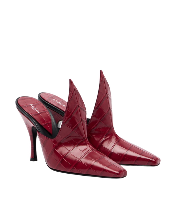 Photo: Alaïa Croc-effect leather mules