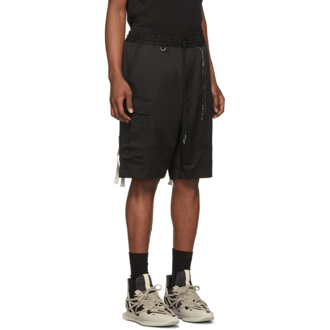 mastermind WORLD Black Drawstring Cargo Shorts MASTERMIND WORLD