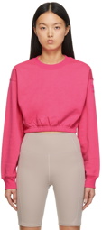 Alo Pink Devotion Crewneck Pullover Sweatshirt