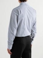 Turnbull & Asser - Mayfair Striped Cotton-Poplin Shirt - Blue