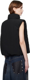 Alexander Wang Black Logo Patch Down Vest