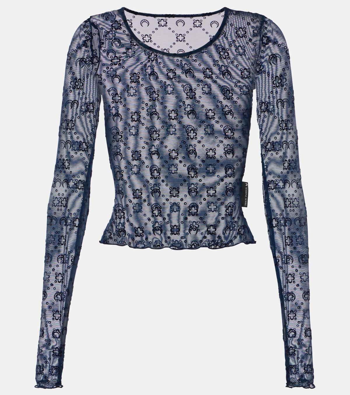 Marine Serre Moon mesh crop top Marine Serre