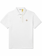 Moncler Genius - Palm Angels Logo-Embroidered Cotton-Piqué Polo Shirt - White