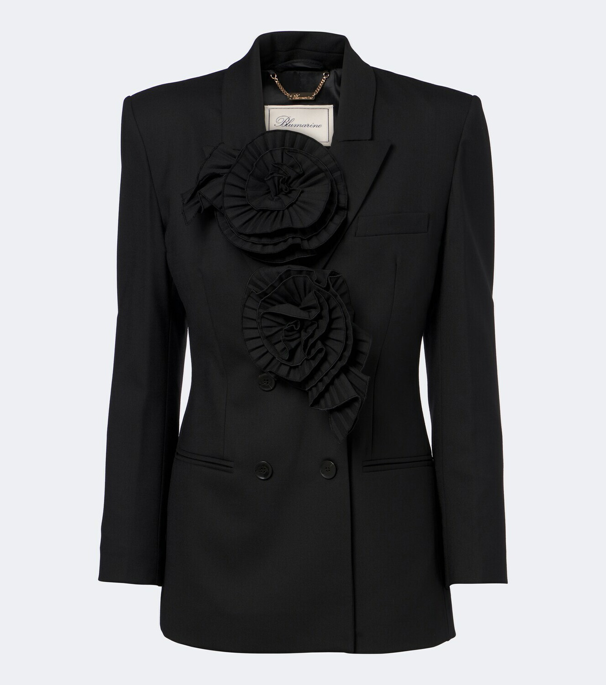 Blumarine Floral-appliqué blazer
