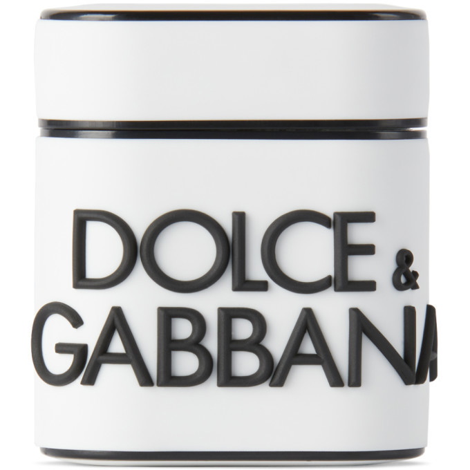 Photo: Dolce and Gabbana White Logo AirPods Case