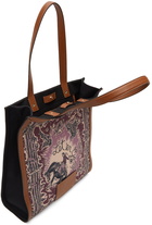 Paul Smith Black & Tan Cowboy Tote