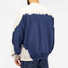 Noma t.d. Men's Hand Dyed Twist Crew Sweat in Navy