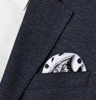 Turnbull & Asser - Printed Silk-Twill Pocket Square - White