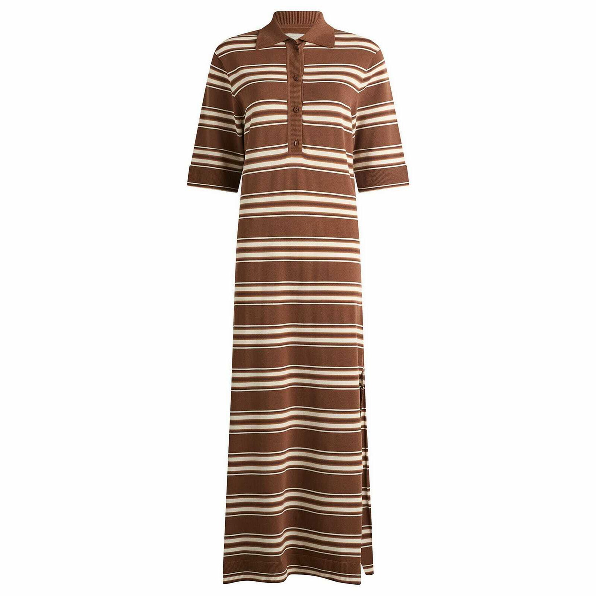 Faithfull The Brand Women's Santiago Polo Dress in Ombre Stripe