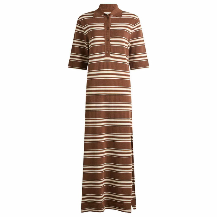 Photo: Faithfull The Brand Women's Santiago Polo Dress in Ombre Stripe