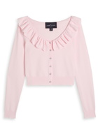 Needle & Thread Pointelle Stretch-knit Cardigan Pink