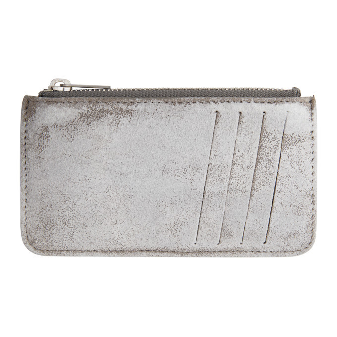 Maison Margiela White Painted Card Holder Coin Pouch Maison Margiela