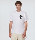 JW Anderson Embroidered cotton jersey T-shirt