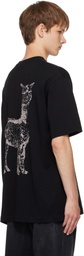 Song for the Mute Black Jersey Lama Oversized T-shirt