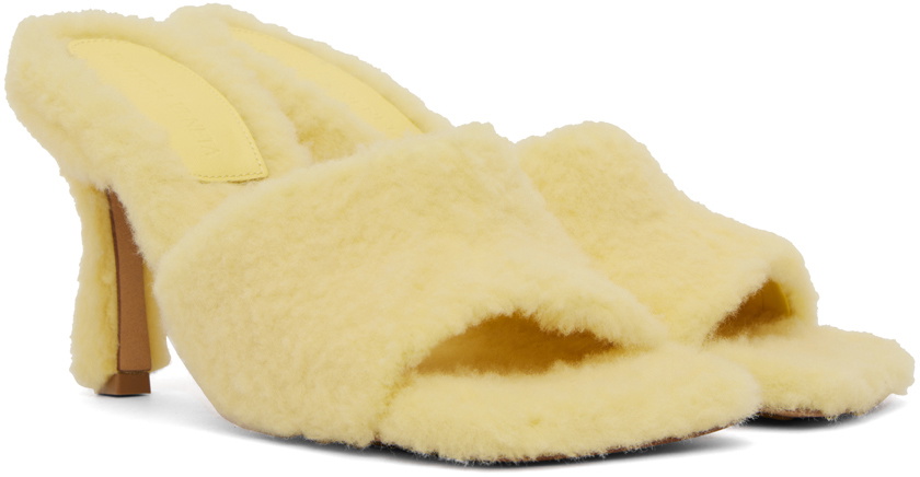 Bottega Veneta Yellow Stretch Heeled Sandals Bottega Veneta