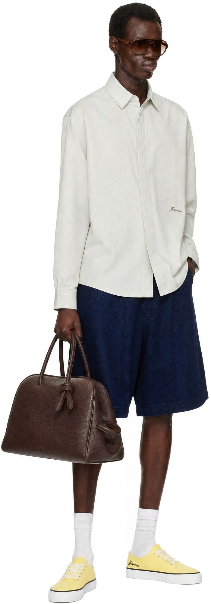 JACQUEMUS Khaki 'The Simon' Shirt