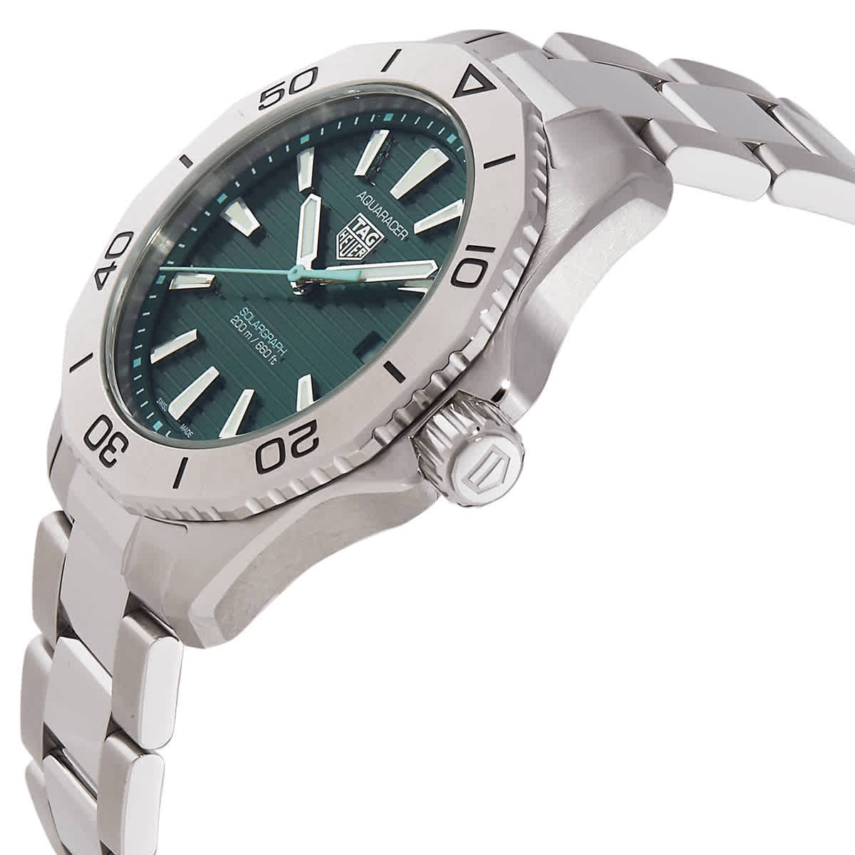 Tag Heuer Aquaracer Solargraph Green Quartz Mens Watch WBP1115.BA0000