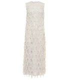 Maison Margiela Ruffled silk-blend tulle midi dress