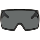 Rick Owens Black Kriester Shiny Sunglasses