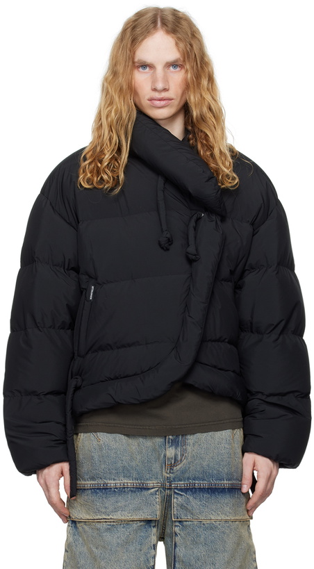 Photo: Ottolinger Black Strappy Puffer Down Jacket