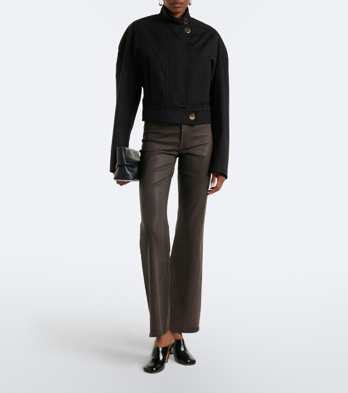 7 For All Mankind The Leggy bootcut coated jeans