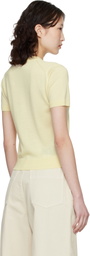 Maison Kitsuné Yellow Baby Fox Fine Merino Sweater