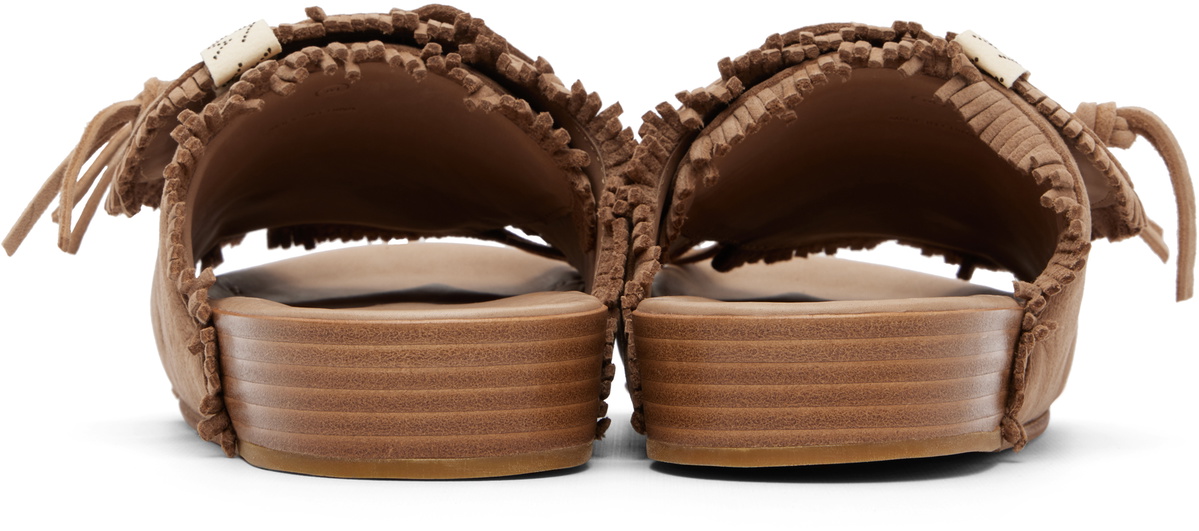 visvim Beige Christo Shaman-Folk Sandals