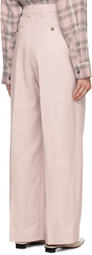 AMI Paris Pink Pleated Trousers