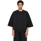 Fear of God Black Cut Sleeve Sweatshirt