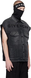Givenchy Black Oversized Denim Jacket