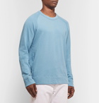 James Perse - Loopback Supima Cotton-Jersey Sweatshirt - Light blue